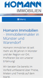 Mobile Screenshot of homann-immobilien.de