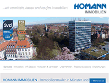 Tablet Screenshot of homann-immobilien.de